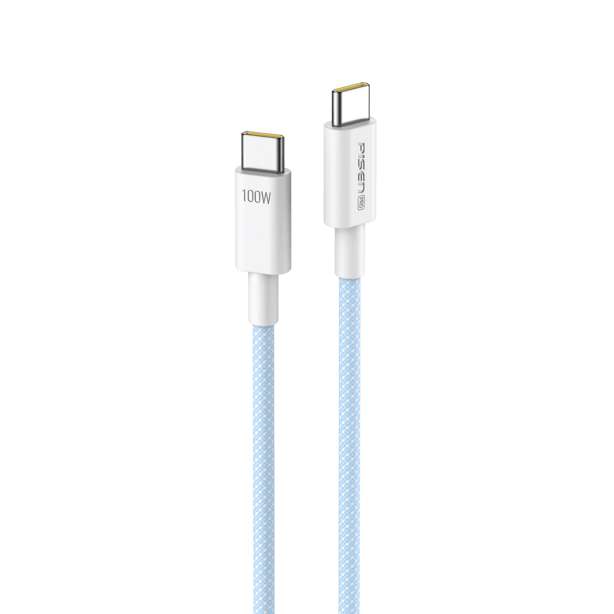 كابل بايسن Vivid مجدول USB-C إلى USB-C بقوة 100W بطول مترين