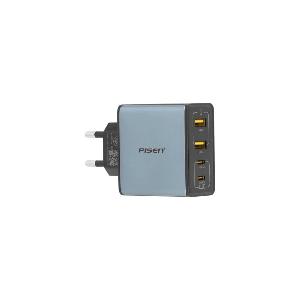 شاحن بايسن BOLT Utility ‏GaN بقوة 65W بأربعة منافذ مع كابل
