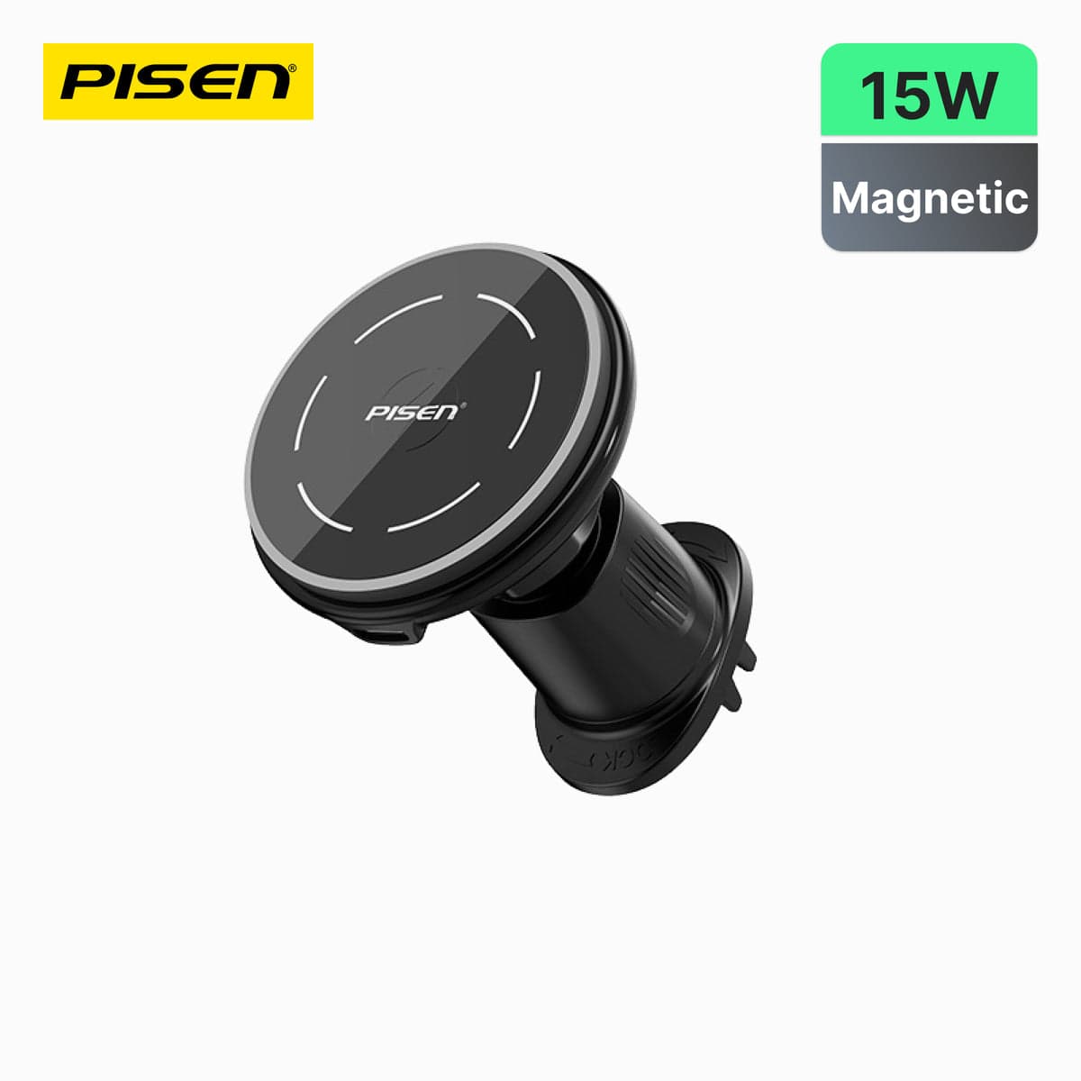 حامل سيارة بايسن Mag Depot Qi2 مع شحن لاسلكي بقوة 15W