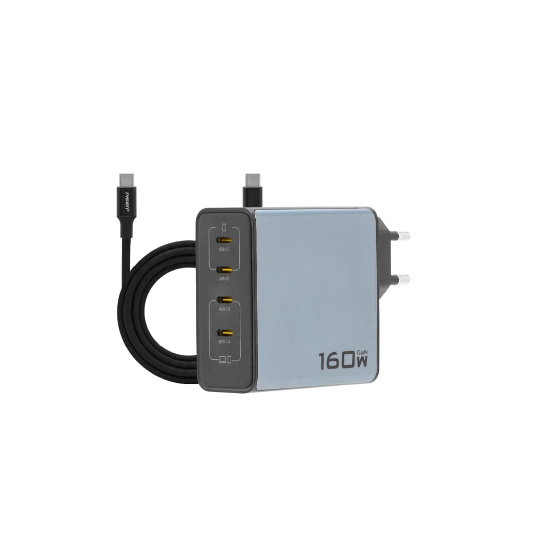 شاحن بايسن BOLT Pro ‏GaN بقوة 160W بأربعة منافذ USB-C