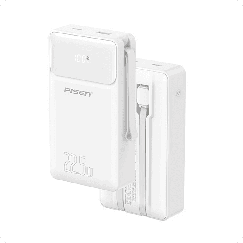 باور بانك بايسن PowerView ‏2 في 1 بقوة 22.5W وسعة 20000mAh
