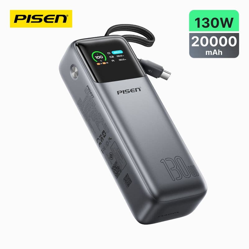 باور بانك بايسن Bolt بقوة 130W وسعة 20000mAh
