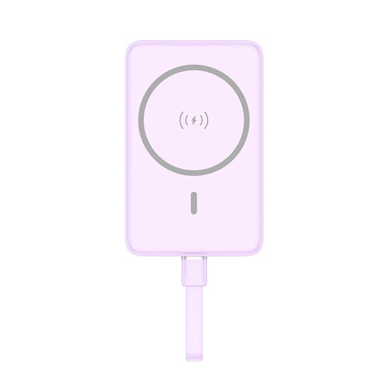 باور بانك بايسن PowerMag مغناطيسي لاسلكي بقوة 30W وسعة 10000mAh مع كابل مدمج