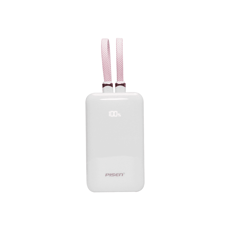 باور بانك بايسن PowerLink X2 ‏2 في 1 بقوة 22.5W وسعة 10000mAh بكابلين مدمجين