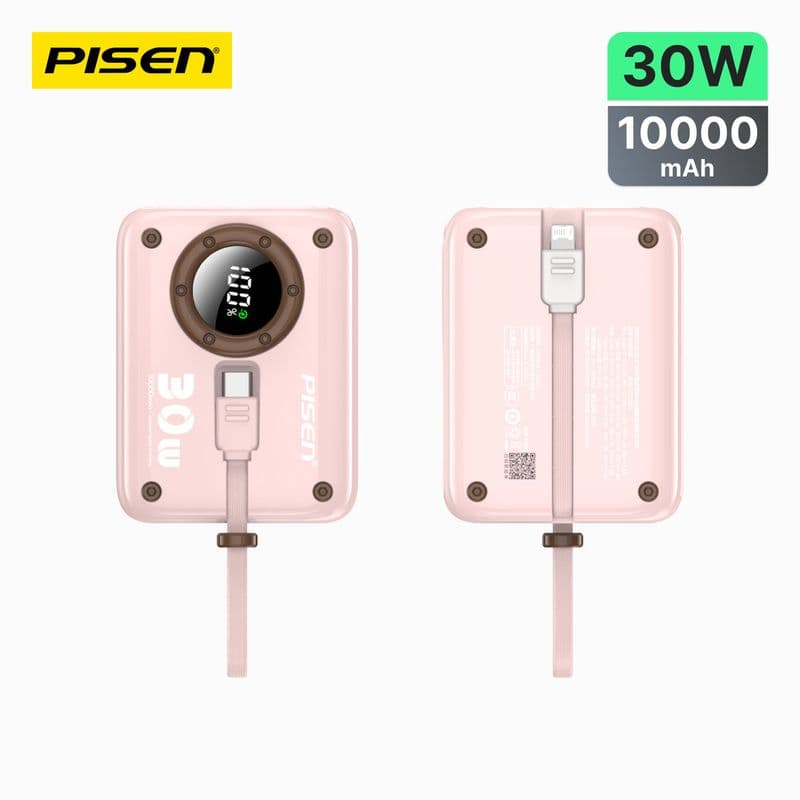 باور بانك بايسن PowerPix ميني بقوة 30W وسعة 10000mAh بتصميم كاميرا