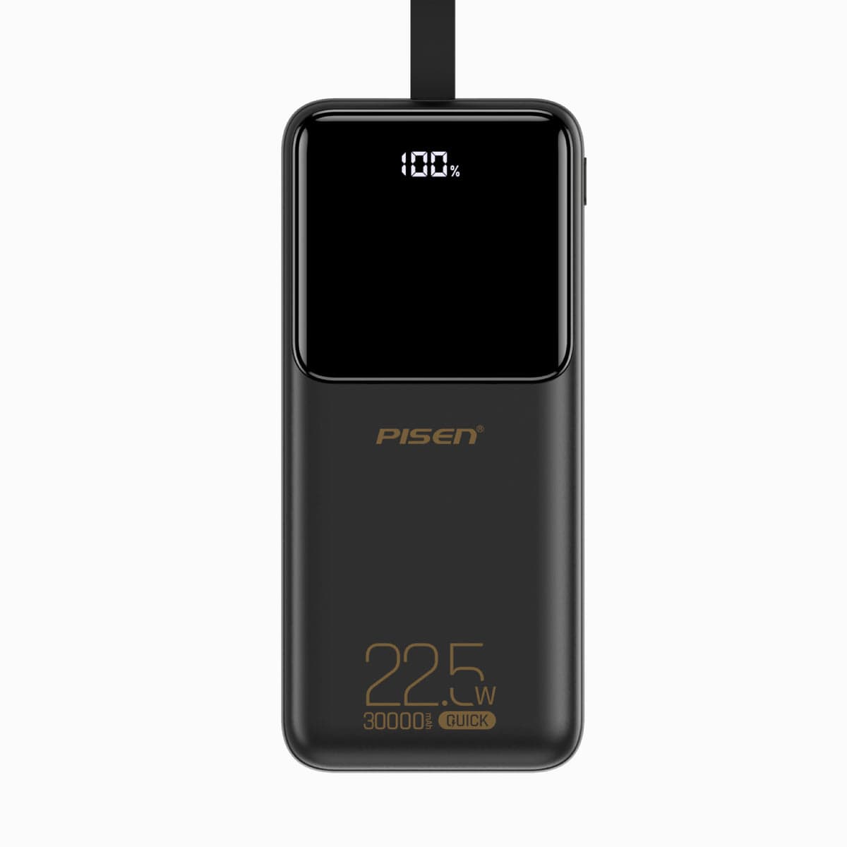 باور بانك بايسن Semi Mirror بقوة 22.5W وسعة 30000mAh بشاشة عرض